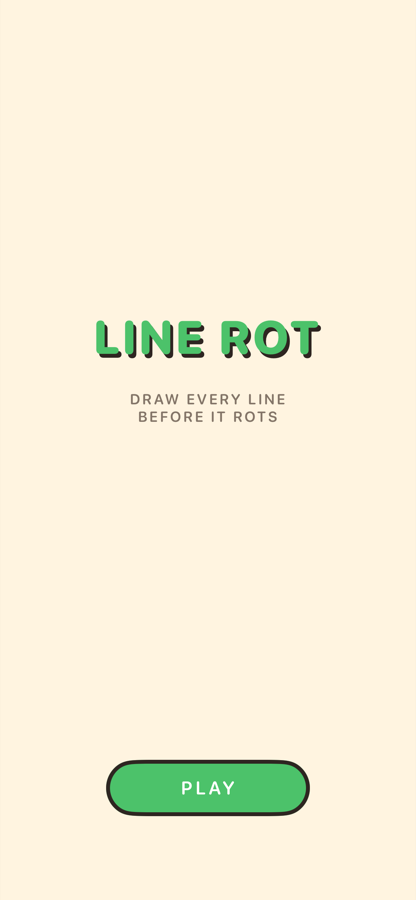 The Line Rot title screen